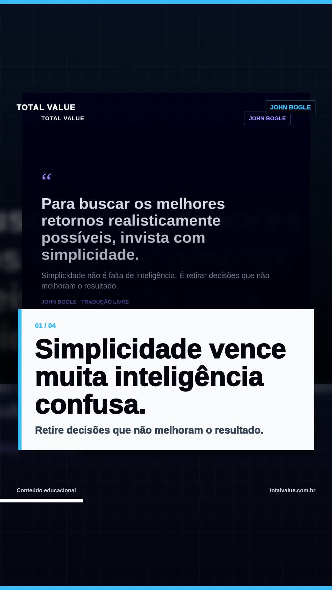 John Bogle: invista com simplicidade